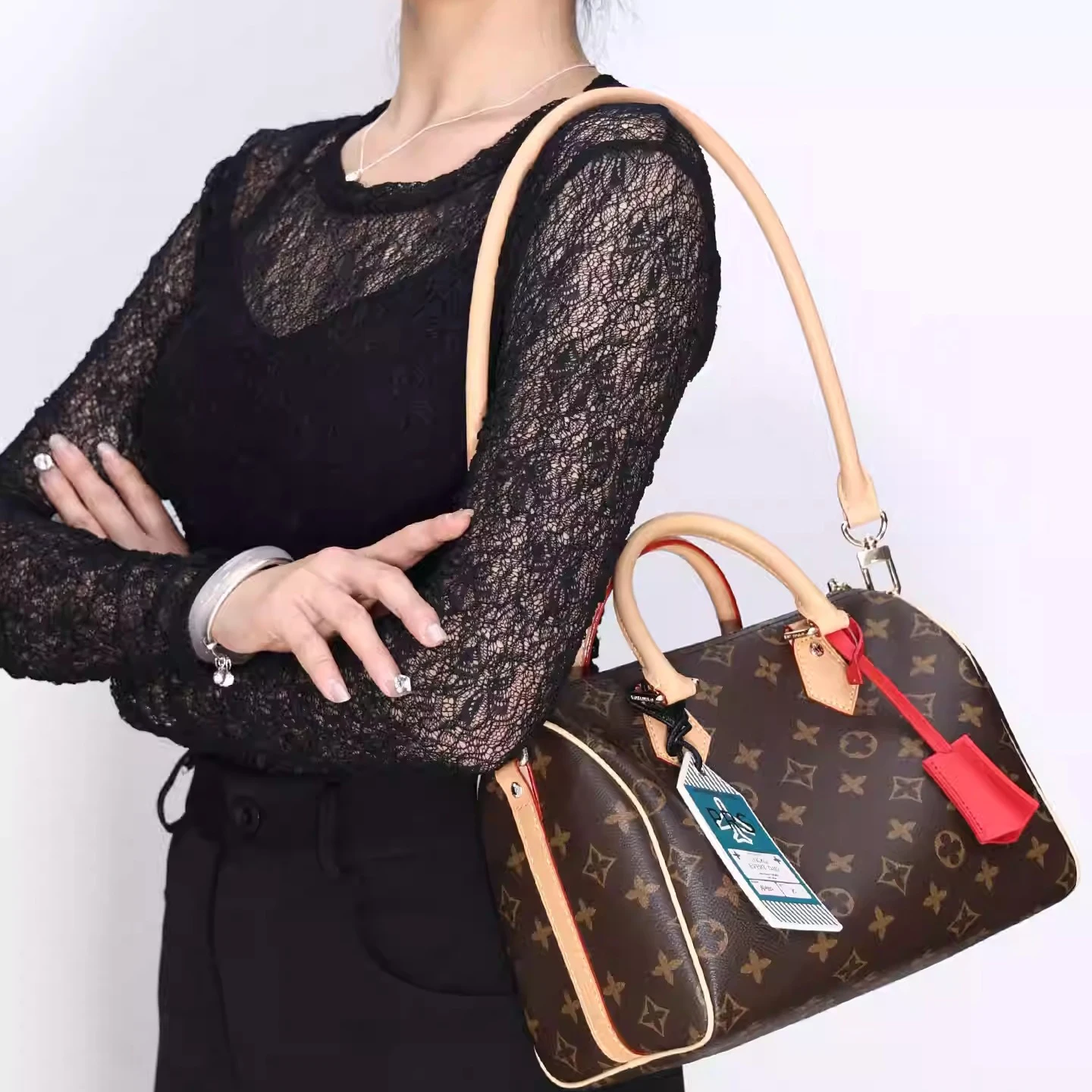 

Вставка-бирка для багажной бирки Speedy25/30: мягкий брелок-ключница, сменный ремень для сумки, аксессуары для модификации сумок