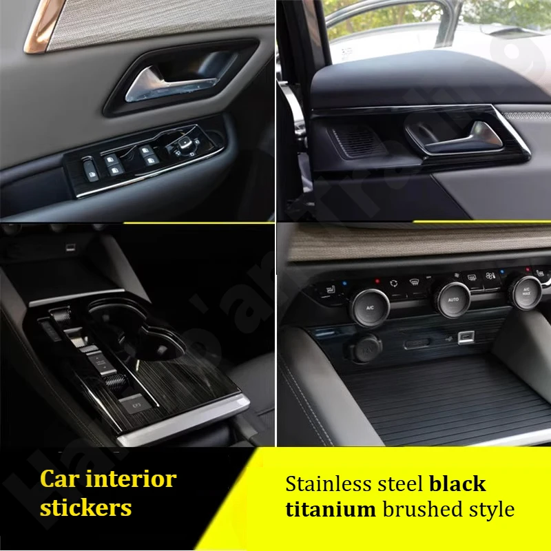 

for Citroen C5-X 2021~2025 Car interior stickers/center console gear shift frame/window lift frame/modified accessories