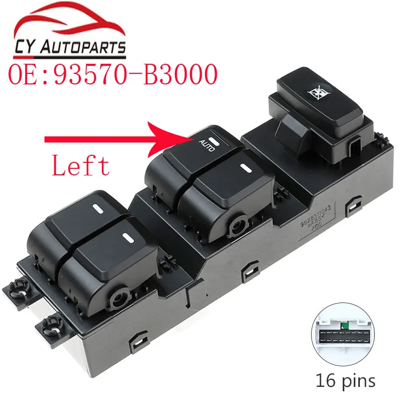 Новый передний левый переключатель ветрового стекла для Hyundai Mistra 93570-B3000 93570B3000