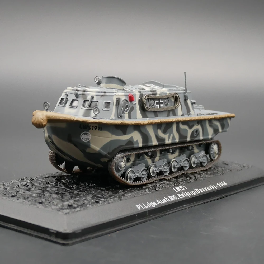 

Diecast IXO 1:72 Scale LWS I Alloy Military Model of World War II German Amphibious Armored Tank Fighting Vehicle Collectible