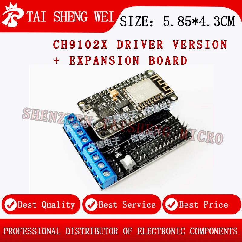 New NodeMcu Lua WIFI IoT Development Board Module CP2102 Driver Version Expansion Board CH9102X Driver Version Expansion Board