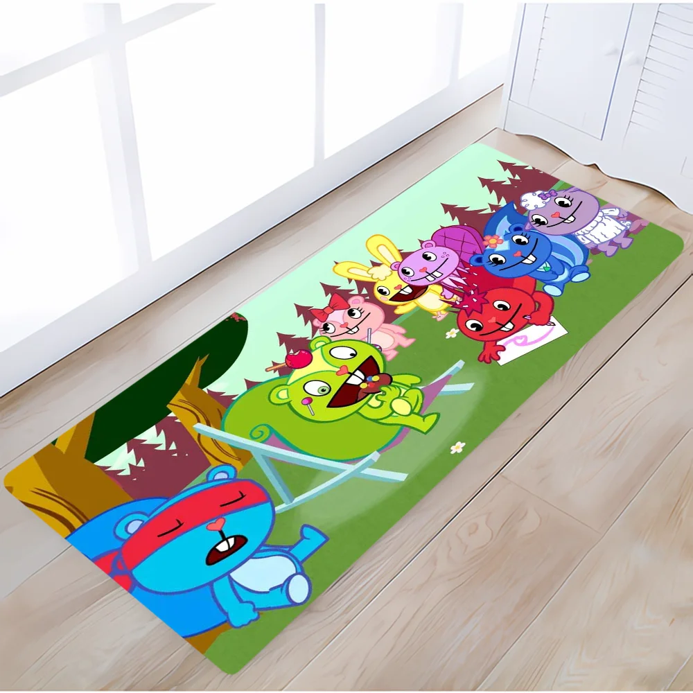 Happy Tree Friends Bedroom Carpet for Kitchen Floor Mat Welcome Offers Customized Bathroom Mats Bath Rug Doormat Outdoor Carpets