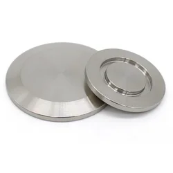 Flange cega a vácuo de aço inoxidável 304 KF16 25 40 50 Placa de bloqueio a vácuo Placa tampa flange Placa cega vácuo KF