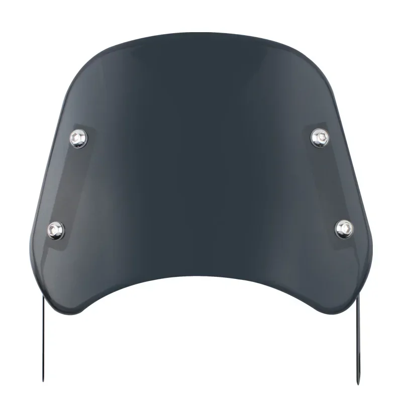 For Yamaha XSR For Royal Enfield Triumph Universal Motorcycle Front Windshield Windscreen Wind Deflector Round Headlight
