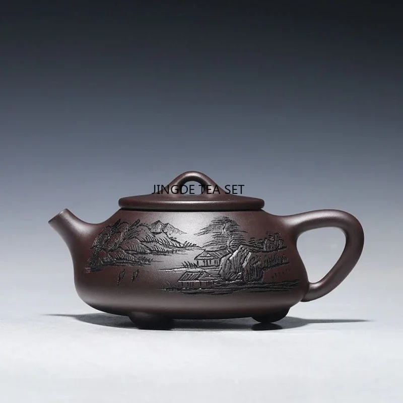 

250ml Yixing Zisha hand filtered Xishi teapot Chinese Kung Fu tea set chinese tea pot