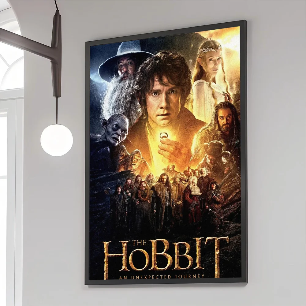 1PC The Hobbit Part Poster Movie Sticky Posters Retro Kraft Paper Sticker DIY Room Bar Cafe Aesthetic Art Wall Painting