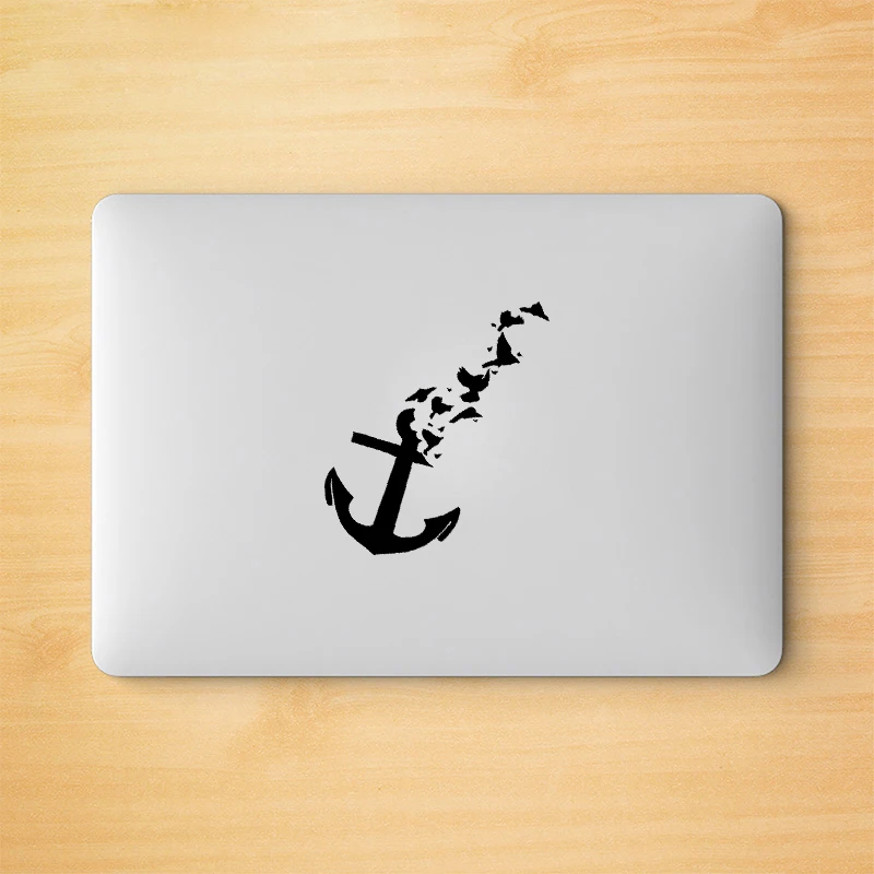 Nautical anchor vinyl car stickers , Vinyl Flying birds creative arts car decal sticker , 17cm height