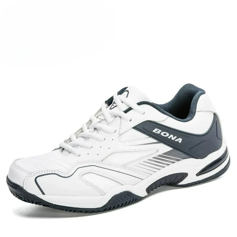 

Professional Badminton Shoes For Mens Hard-Wearing Tennis Shoes Men Comfortable Leather Court Shoes Man Wearable Sneakers