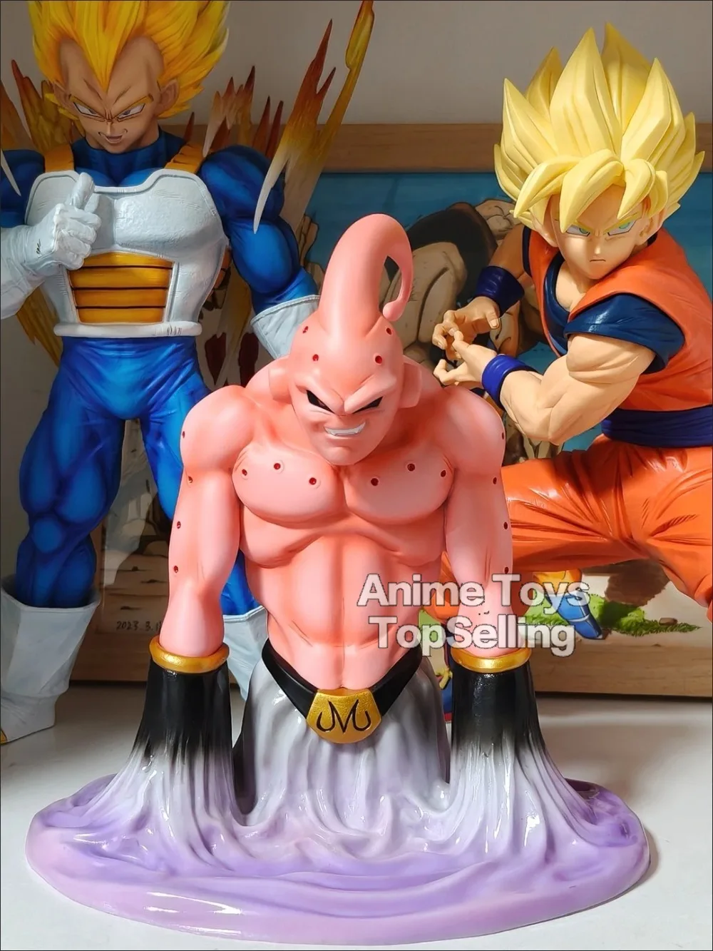 13.5cm/5.31in anime dragon ball figura majin buu figuras de ação estátua pvc desktop ornamentado coleção modelo brinquedos presentes