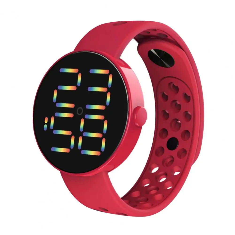 Luminous Electronic Watch Rainbow LED Digital Display Sports Watch 30m Waterproof Wrist Watch for Kids Electronic Wristwatch