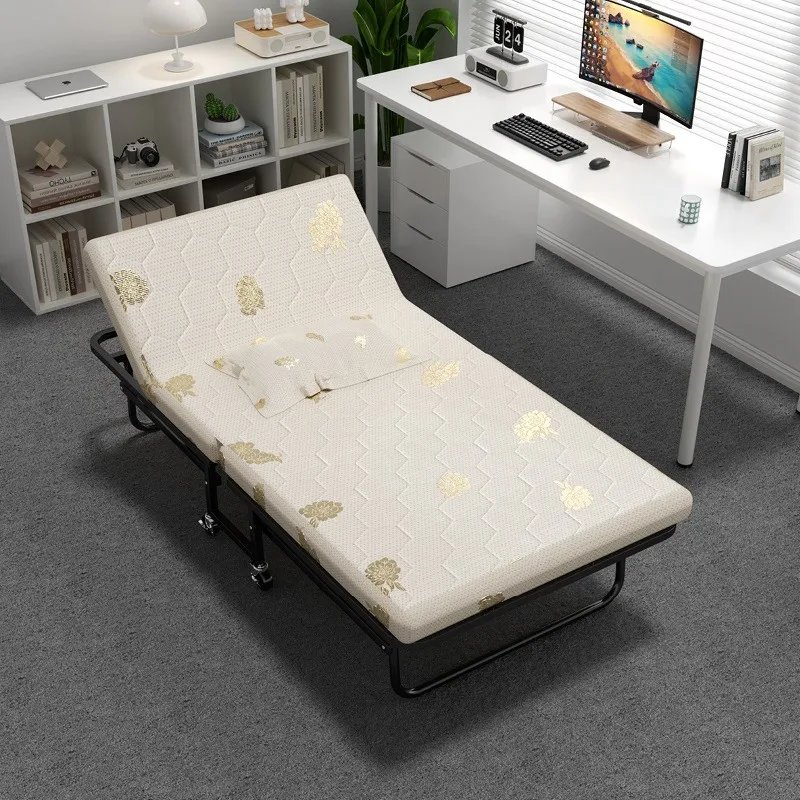 Lunch break folding bed, single nap office small bed, home multi-functional hospital escort dual-purpose that does not take up
