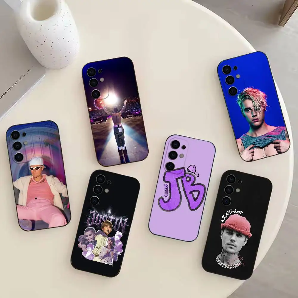 J-Justin Bieber Coachella Phone Case For Samsung S26,25,24,23,22,30,21,10,9,Ultra,Plus,Lite Black Soft Case