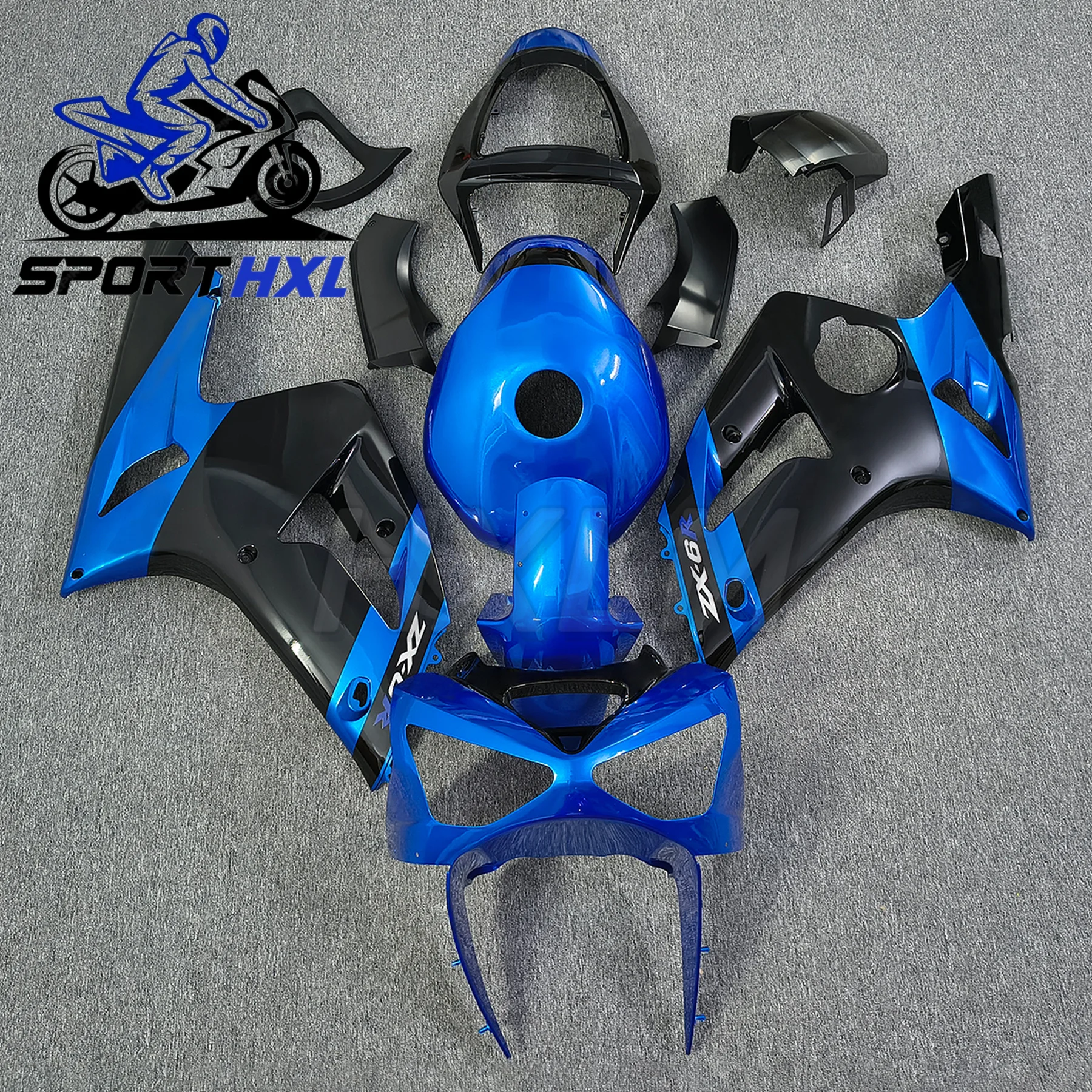 

Bodywork fairing For Kawasaki ZX6R 636 2003 2004 Bodywork fairing kit Full fairing kit Fairing kit Durable ABS Part