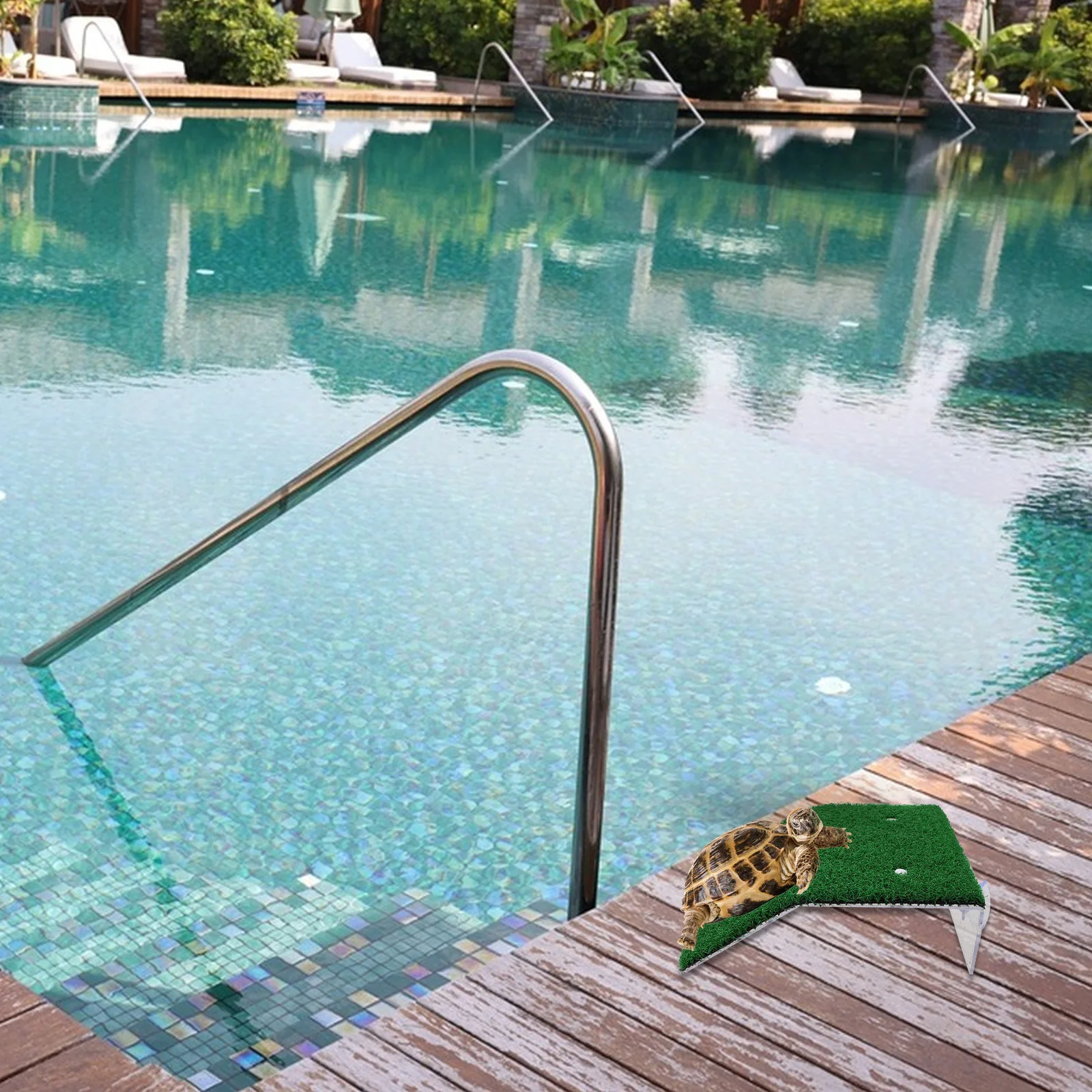 

3Pcs Pool Animal Escape Ramp Strong Suction Cups Quick Setup Compact Storage for Pet Safety Wildlife Rescue in Swimming Pools