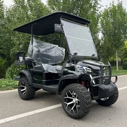 Hot Sale Off Road 48v 60V 72V Lithium Battery Sightseeing Car Buggy 4 6 Seater Solar Panel Street Legal Electric Golf Carts