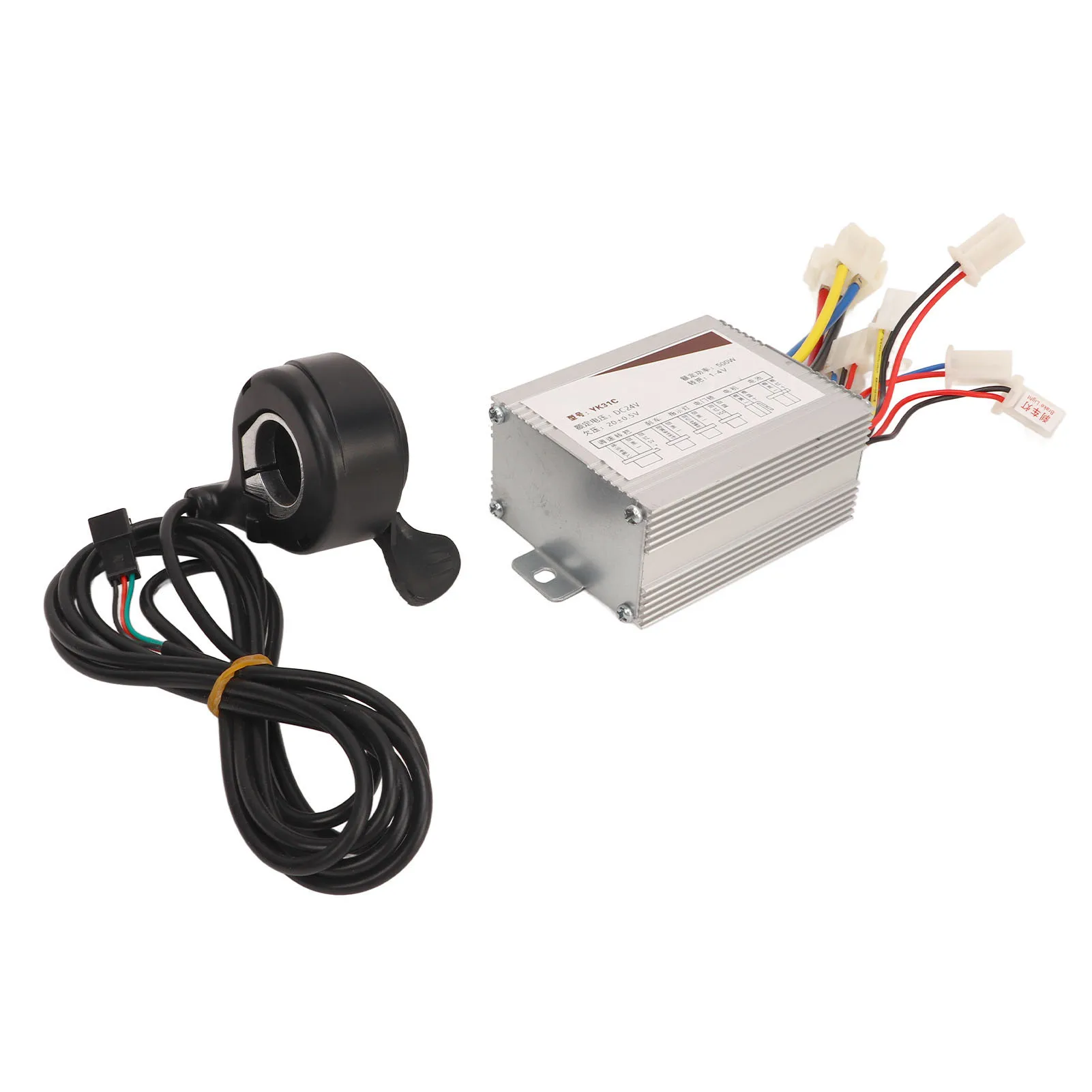 

24V 500W Electric Bike Controller and Thumb Throttle Set for Smooth DC Motor Speed Regulation on Various Vehicles