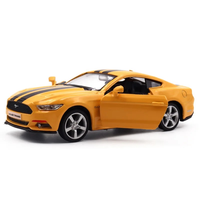 1:36 Mustang Scale Alloy Metal Diecast Miniature Pull back Vehicle Collection Xmas Gift Kids Boy Toy
