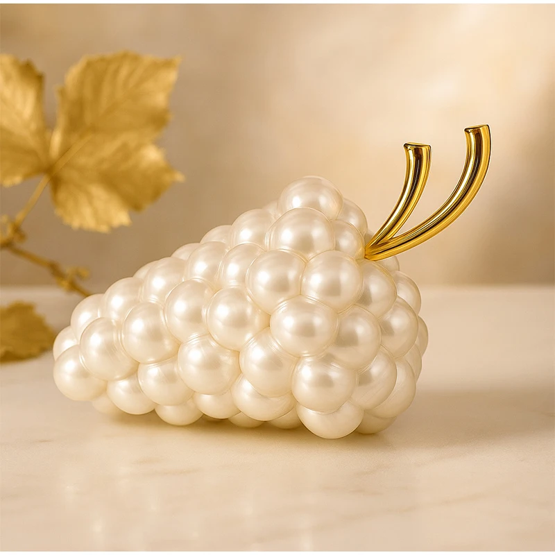 

Unique Grape Shape Clutch Bag Evening Bag Luxury Creative Fruit Design Women's Crossbody Bag Elegant Cosmetics Storage Chain Bag