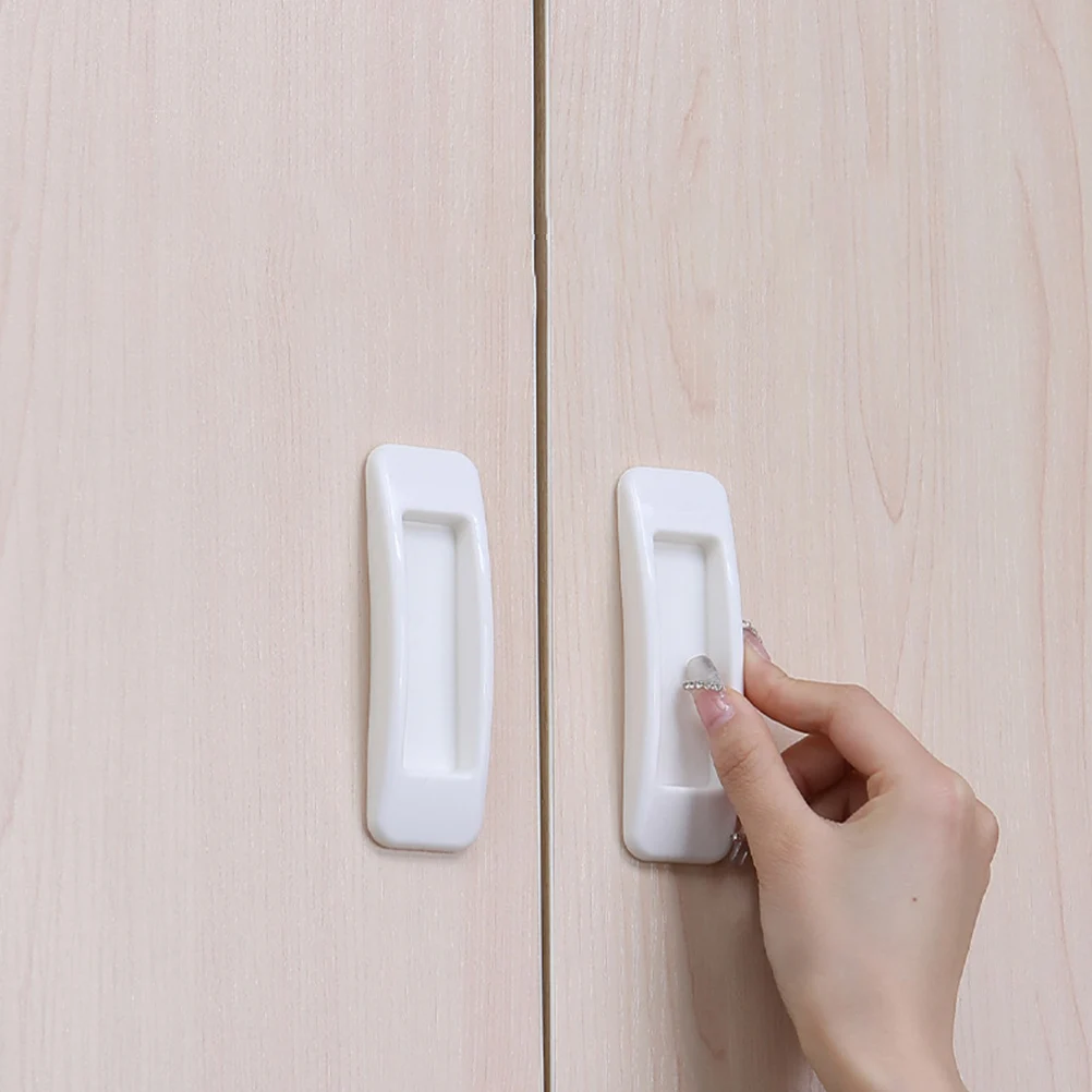 

20 Pcs Paste Handle Cabinets Brushed Pull Self Adhesive Knobs Drawer Pulls Door