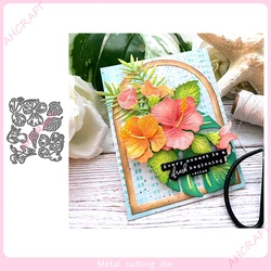 Hibiscus Flowers Metal Cutting Dies for DIY Scrapbooking Photo Album Decorative Embossing Paper Card Crafts Die Cut 2023