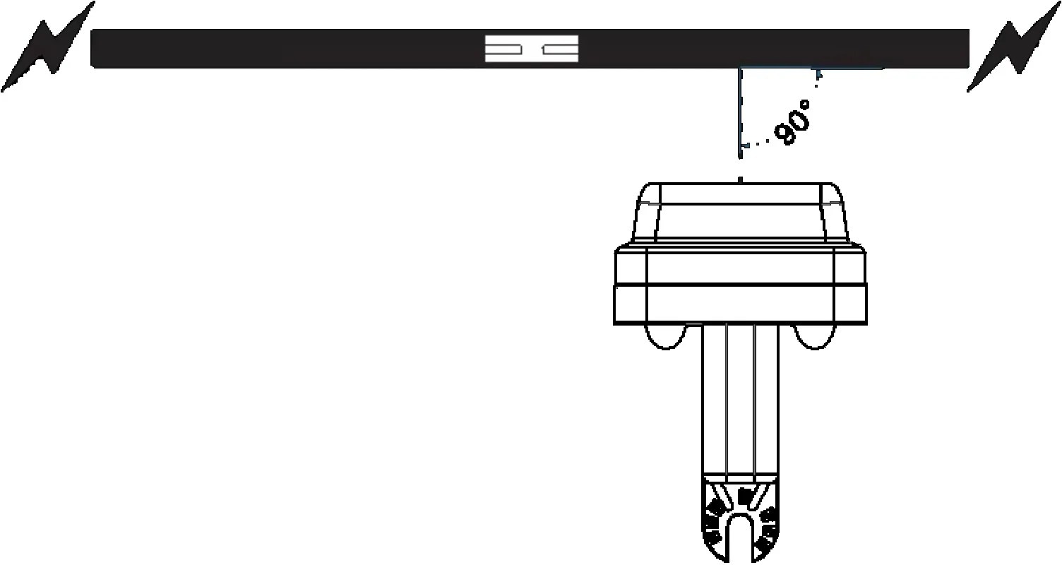 เครื่องตรวจจับไฟฟ้าสถิตแบบไม่สัมผัส ES9080 พร้อมแท่งฉนวน