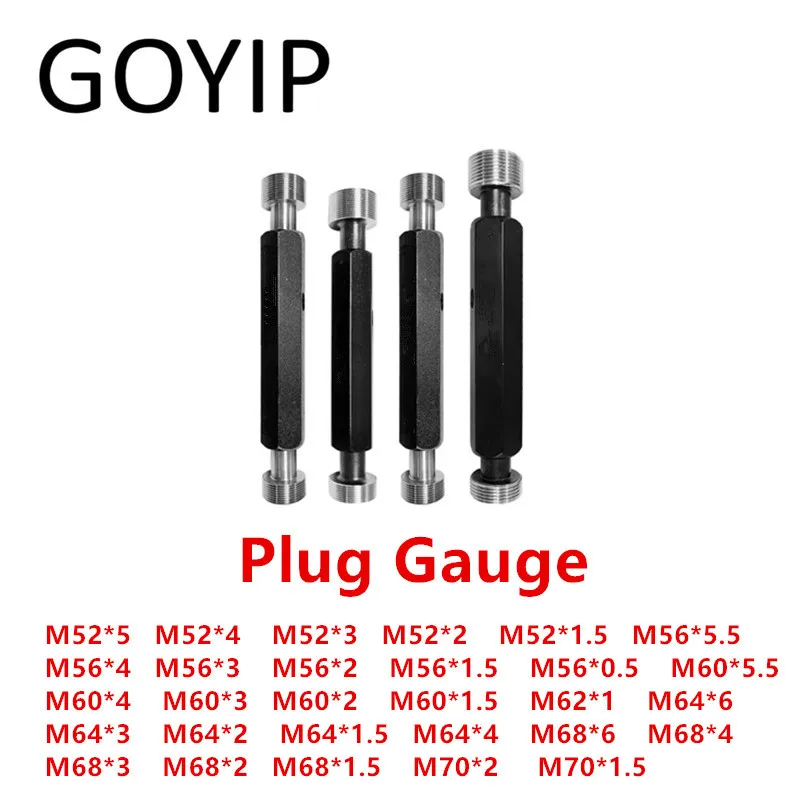 

M52 M56 M60 M62 M64 M68 M70 Metric Thread Plug Gauge GO And NO GO Gage Support Customized