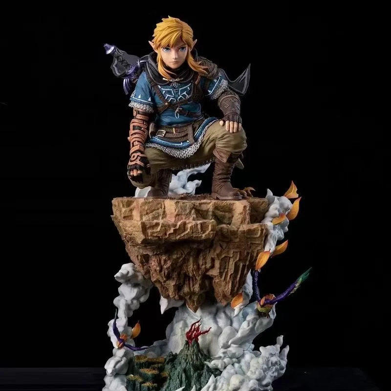 40cm Link Zelda Breath Of The Wild Oversize Anime Model Figurki Tears Of The Kingdom PVC Statua Figurka Kolekcjonerska Zabawki