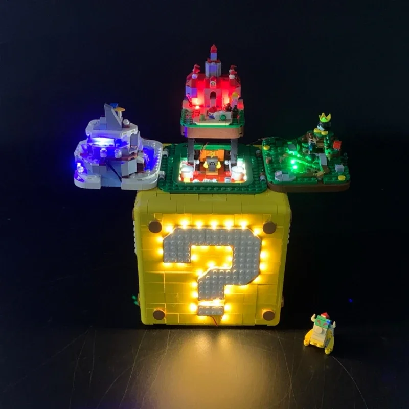 Kit de luces Led RC para 71395 Question 64 Mark Blocks, lámpara decorativa con Control remoto (no incluye bloques de construcción Lego)
