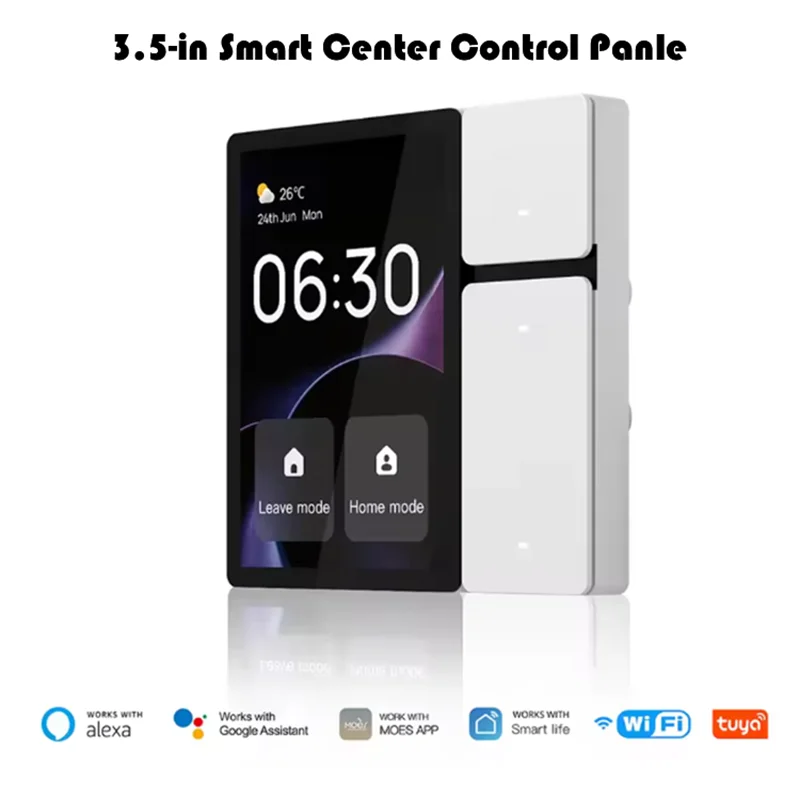 

New smart central control panel mini Scene mode Touch screen 3 Relays Built-in IR remote control Bluetooths Sigmesh Alexa V