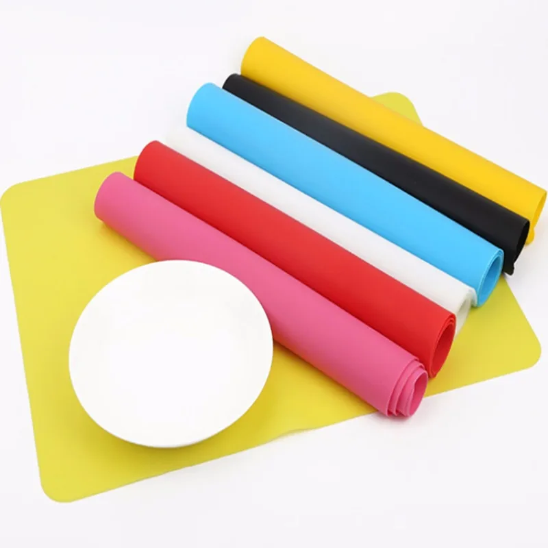 3/5PCS Silicone Mat Baking Liner Oven Mat Heat Insulation Pad Dough Maker Pastry Kneading Rolling Dough Pad Kitchen Accessories