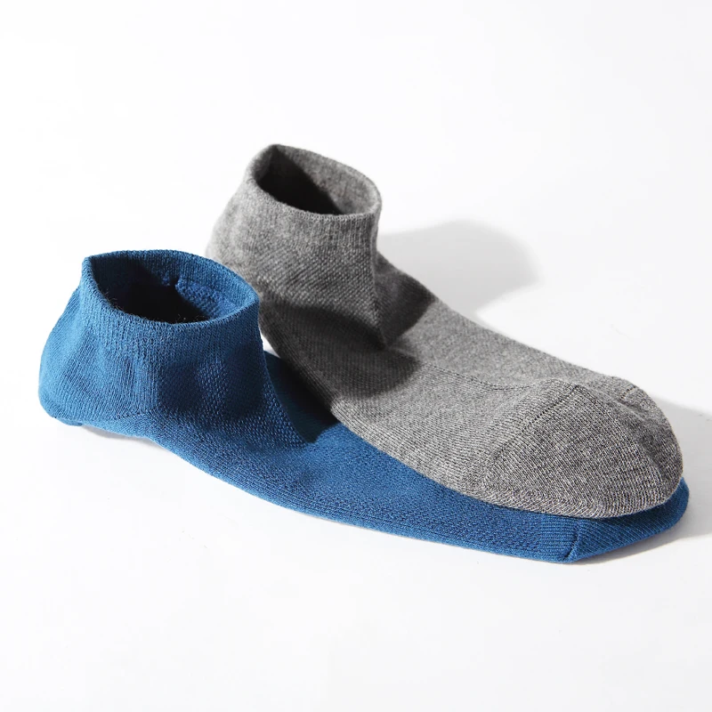MiiOW 6 Pairs Pure Cotton Men\'s Socks Set Dress Mesh Causal Breathable Summer Male Low Tube Ankle Sock for Business Man