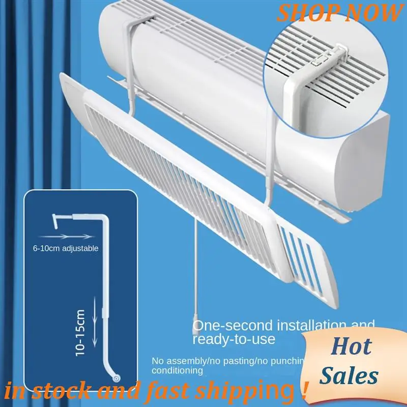 Wall-Mounted Air Conditioning Wind Baffle Air Outlet Windshield Deflector Scalable Air Conditioner Windshield Household