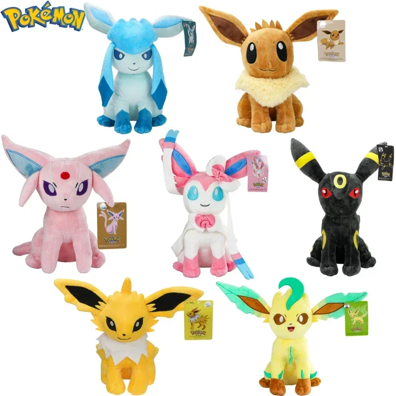 Eevee Evolution Sylveon Umbreon Espeon Sylveon Glaceon Jolteon juguetes de Peluche juguetes de Peluche muñecos regalos
