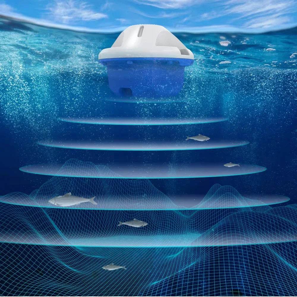 Neues Design Sonar Sensation APP-gesteuerte Sonar-Köderboot-Wassertemperaturanzeige – 20 ℃   bis 70er ℃   Arbeitstemperatur