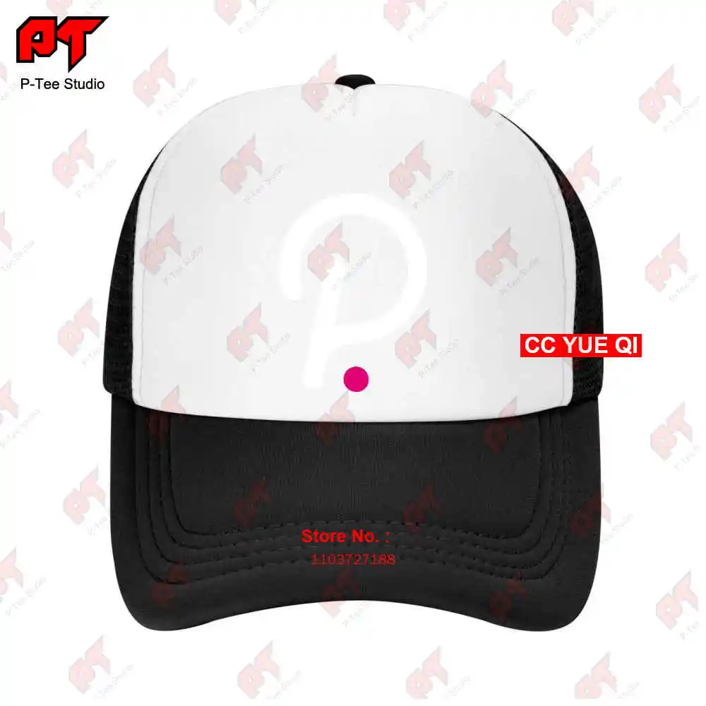 Polkadot Dot Embroidery Cryptocurrency Merch Hodl Trader Baseball Caps Truck Cap 0CGM