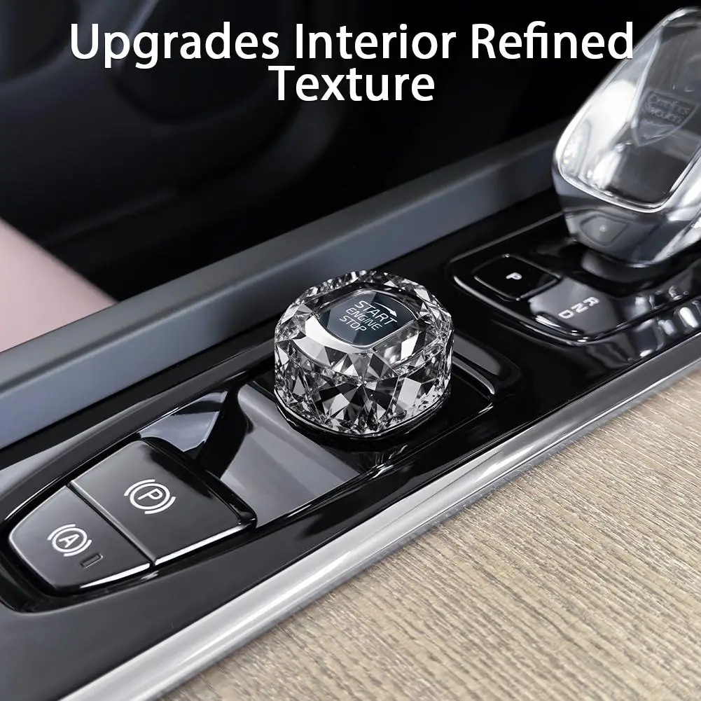 

Car Interior Starter Button Crystal Knob Cover For Volvo XC60 S90 XC90 S60 V60 V90 Start Knob Cover Interior Modification P Y6I1