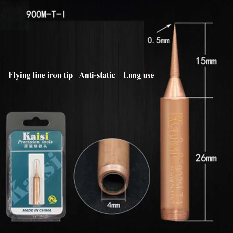 Kaisi Original Oxygen-free Copper Soldering Iron Tip 900M-T-I 900M-T-IS  For Station Tools Iron Special Durable