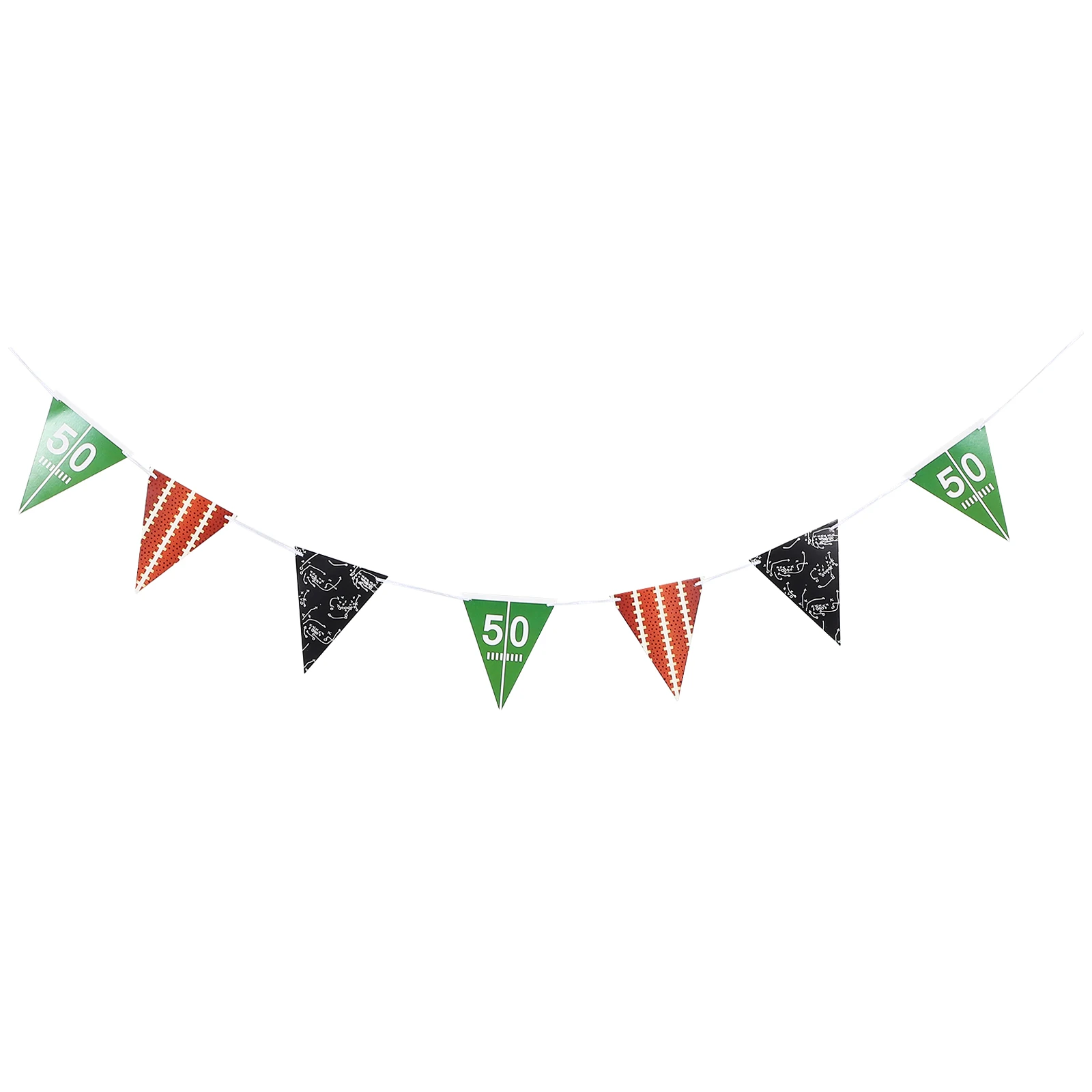 

1pc Football Bunting Flag Decoration Banner Garland Pennant Rugby Birthday Party Supplies Favors Triangle Party