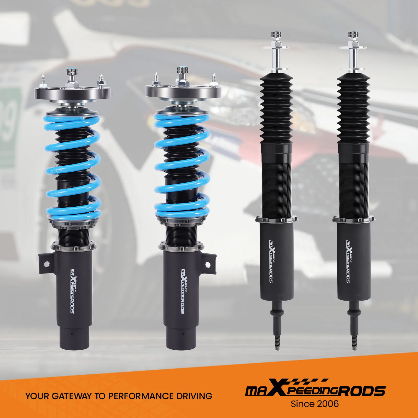 

maXpeedingrods Coilover for BMW 3 E90 2004-2011, 24 Levels Damper Adjustable Coilovers Suspension Kit