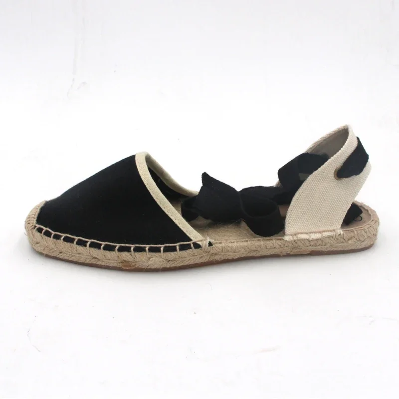 BEYARNE New Fashion Casual Women  New Arrival Black Retro Vintage Ladies Womens Casual Espadrilles  Larger Size Breat Shoes