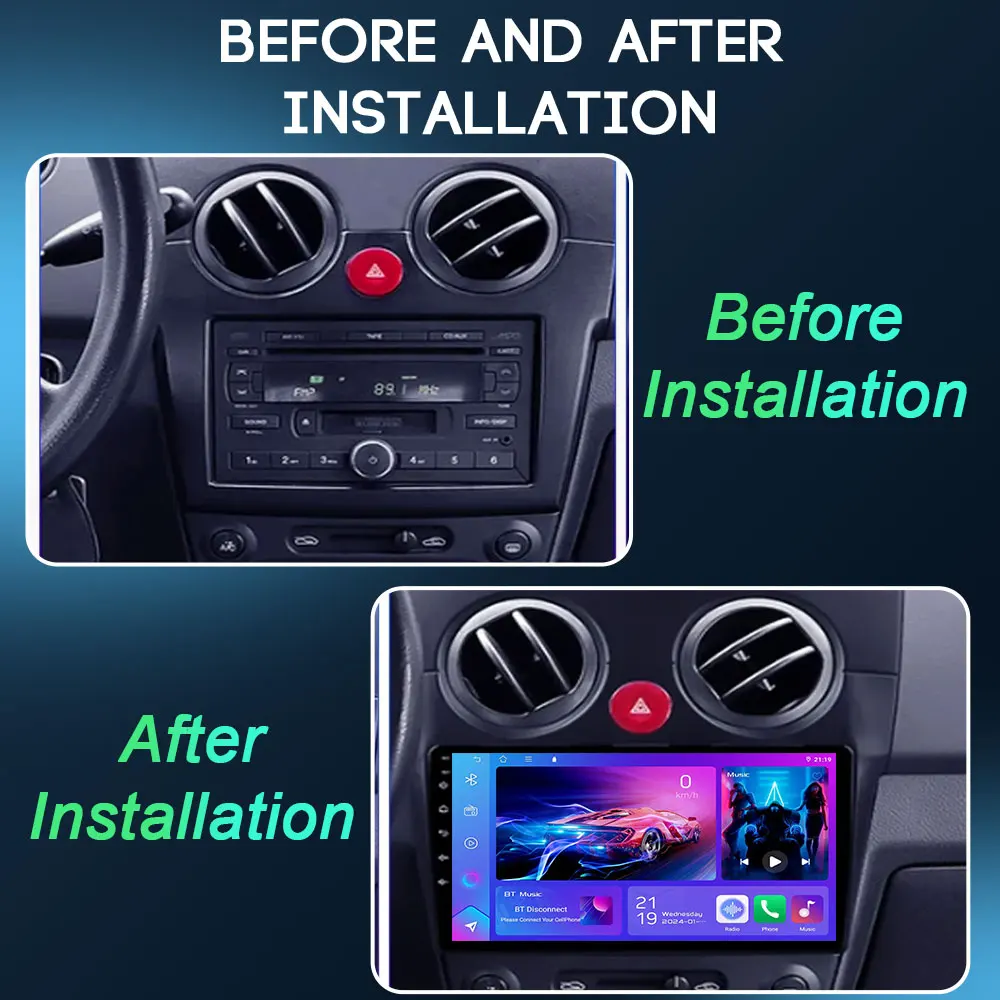 Android 15 Car Radio For Chevrolet Spark Matiz LT 2010-2017 Carplay Auto Multimedia Video Player GPS Navigation Head Unit Stereo view 2