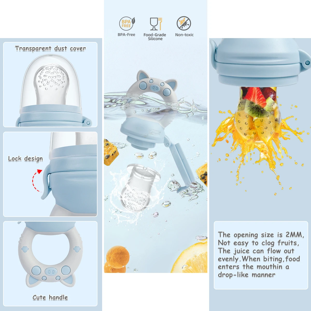 4pcs/set Silicone Fruit & Vege - Baby Food Vegetables recension och pris