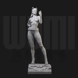 1/24 Scale Masquerade Masked Girl Resin Figure Assembly Model Kit Fantasy Hobby Miniature Unassembled & Unpainted Diorama Toy