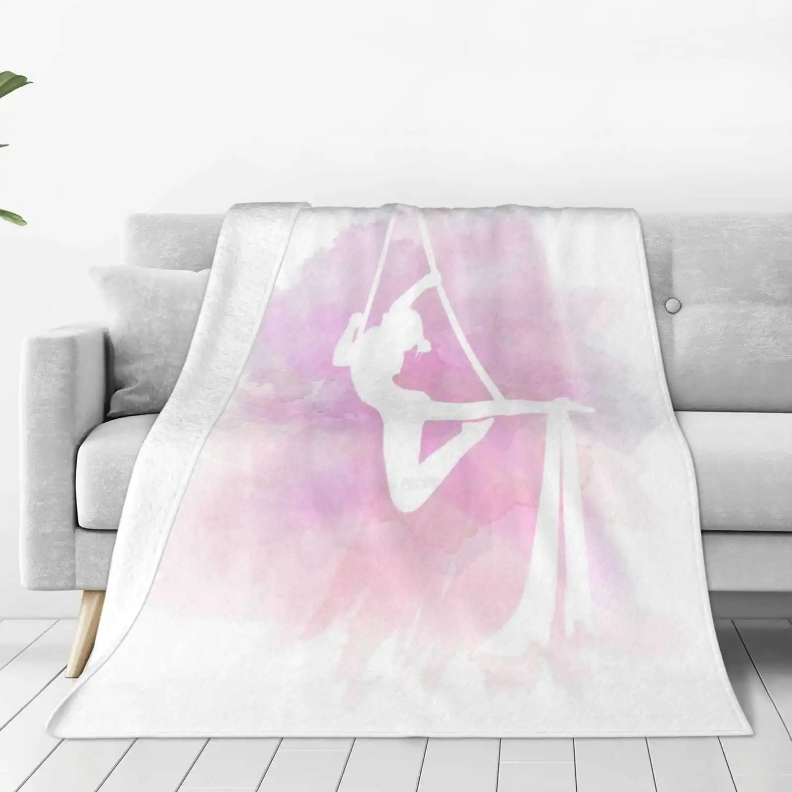 

Aerial Silks Watercolor Pinks Air Conditioning Soft Blanket Aerials Aerial Silks Circus Aerialist