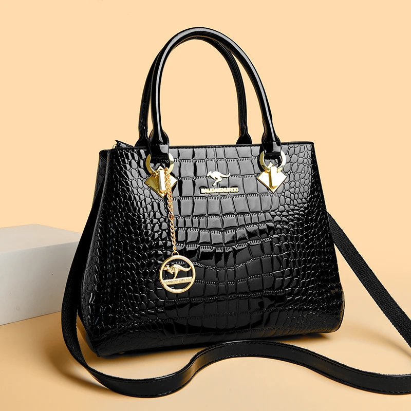 

Кожаные повседневные сумки через плечо для женщин, 2025 г., женская роскошная дизайнерская сумка-тоут с верхней ручкой, высококачественная сумка через плечо Sac A Main