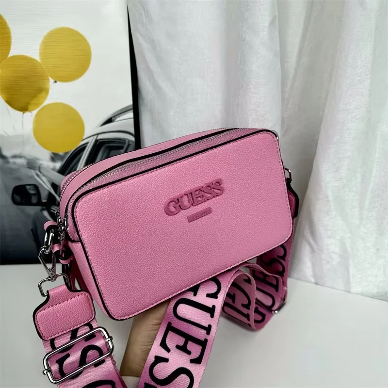 New 20cm Lady Messenger Bag With Simple Letters Small Square Bag Women Casual Wide-Shoulder Bag Designer Camera Bags Girl Gifts