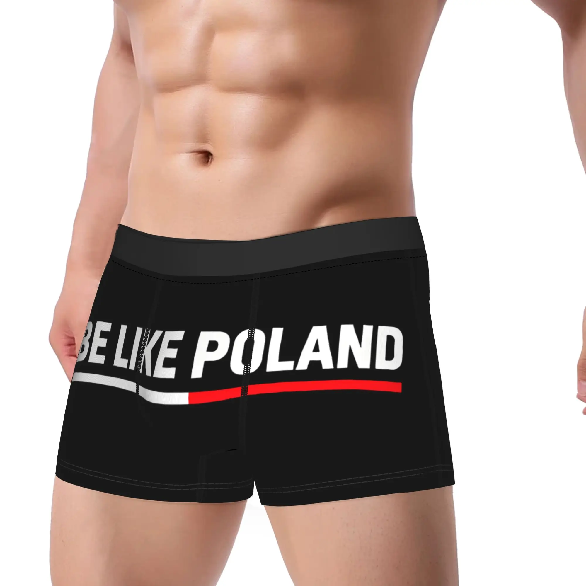 Be Like Poland Polska Polish Flag Trunk  Pouch Underwear Trenky Custom DIY Boxer Brief Breathable Men's Panties Plus Size