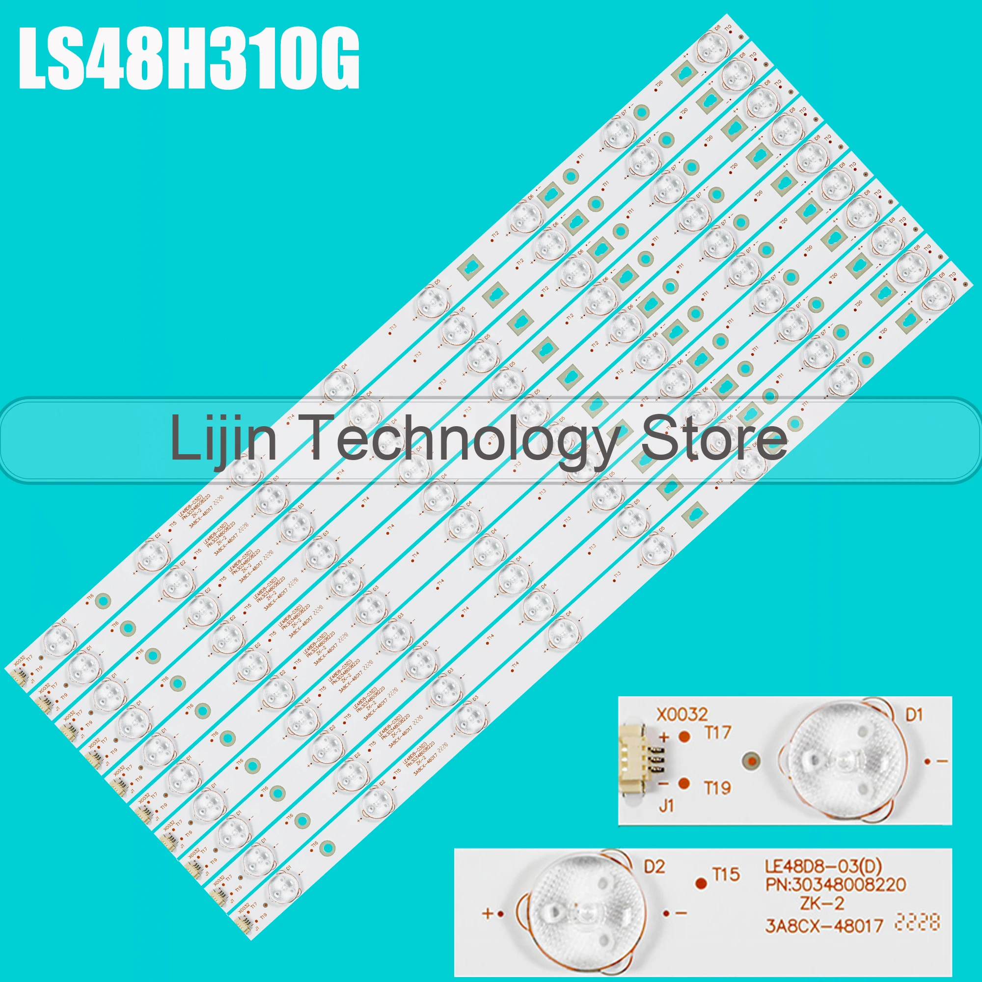 

LED Strip For 48C6 4800M26 LT-48M640 LE48M600F LE48D8-03 D 30348008220 LT-48C570 48UF2500 PLE-4806FHD LED48D08-ZC21AG-01