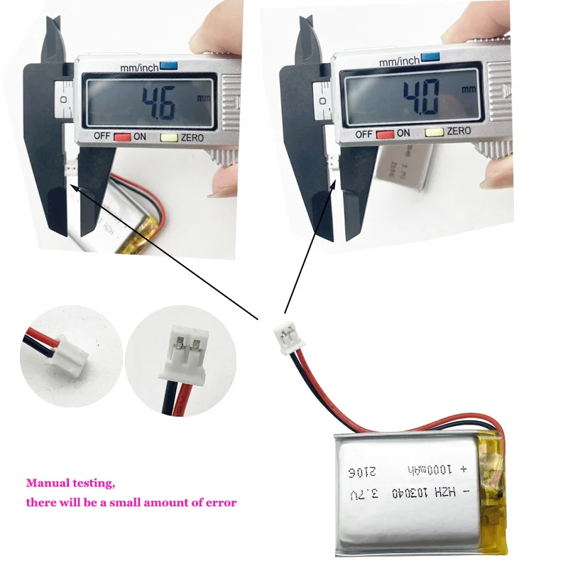 103040 3.7V 1000mAh litowo-polimerowa Lipo akumulator do MP3 MP4 MP5 GPS mobilny aparat telefoniczny zestaw słuchawkowy Bluetooth