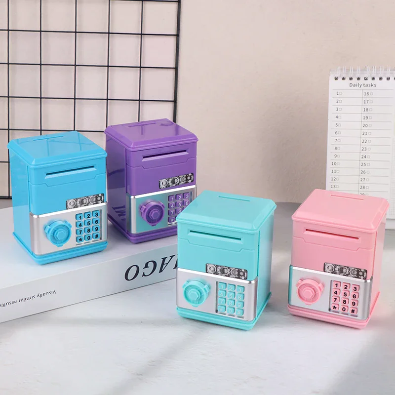 For Kids Birthday Toy Kids Money Bank Password Piggy Bank Mini ATM Cash Coin Money Box